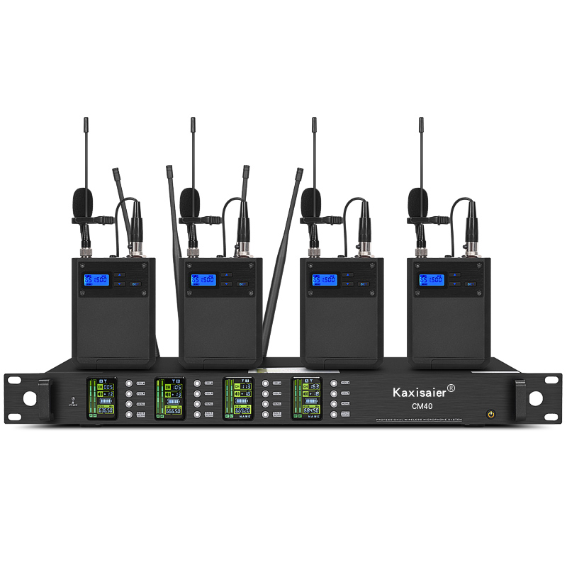 CM40 一拖四无线腰包领夹话筒